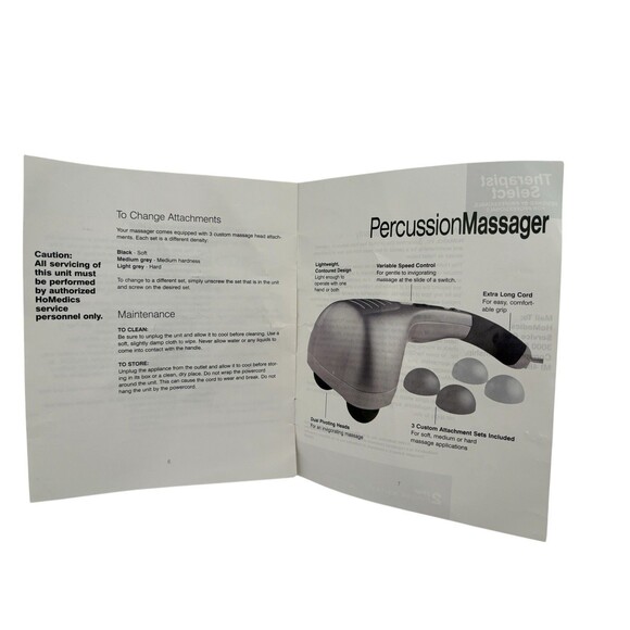 Homedics Therapist Select Professional Percussion Massager 3 Attachments - Picture 9 of 10